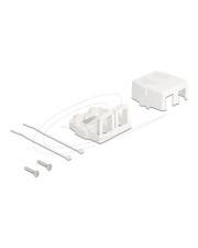 Delock Keystone Leergehäuse 2 Port mit magnetischer Unterseite weiß