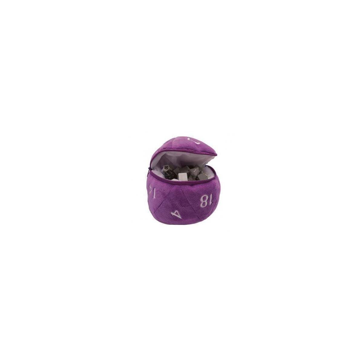 UP - D20 Plush Dice Bag - Purple