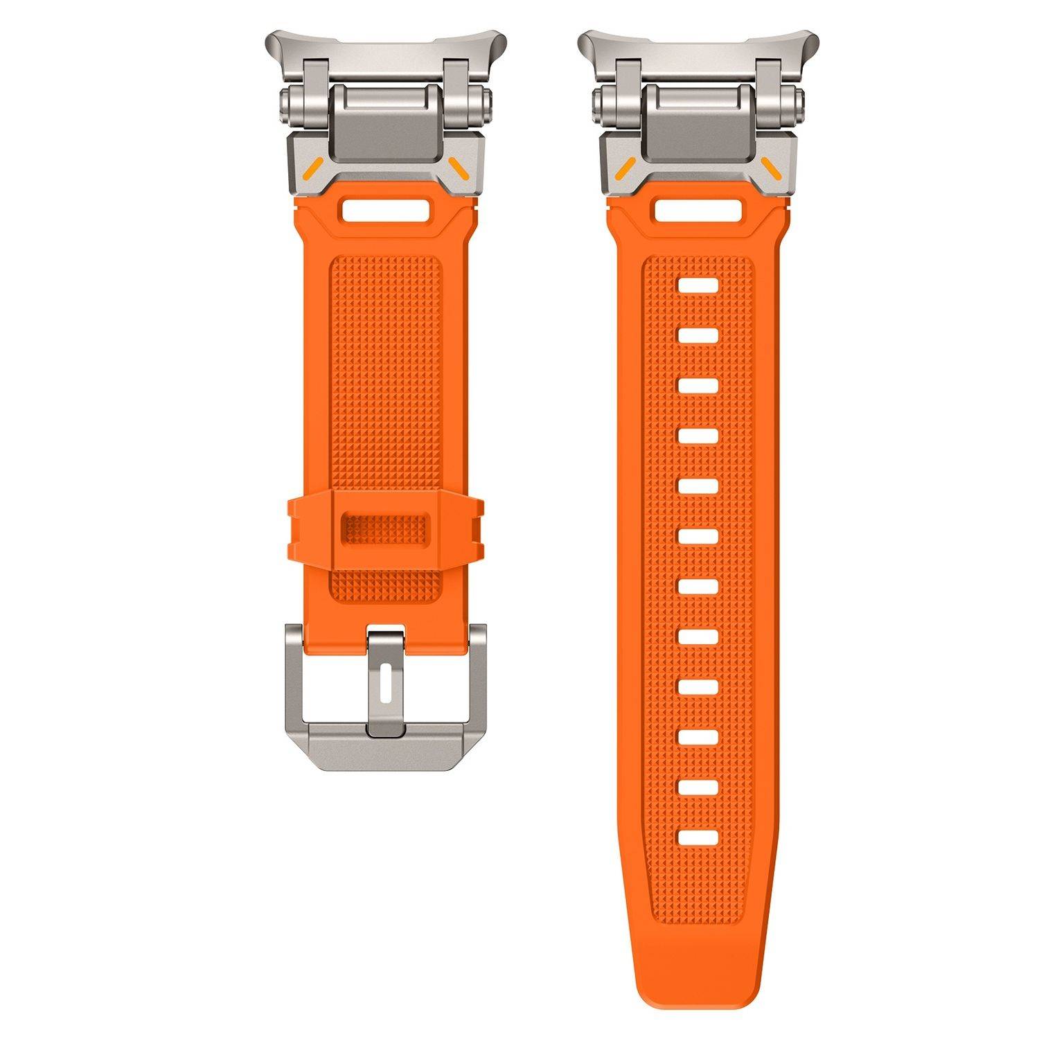 Smartwatch Armband für Samsung Galaxy Watch Ultra 47mm Silikon Titan Verschluss