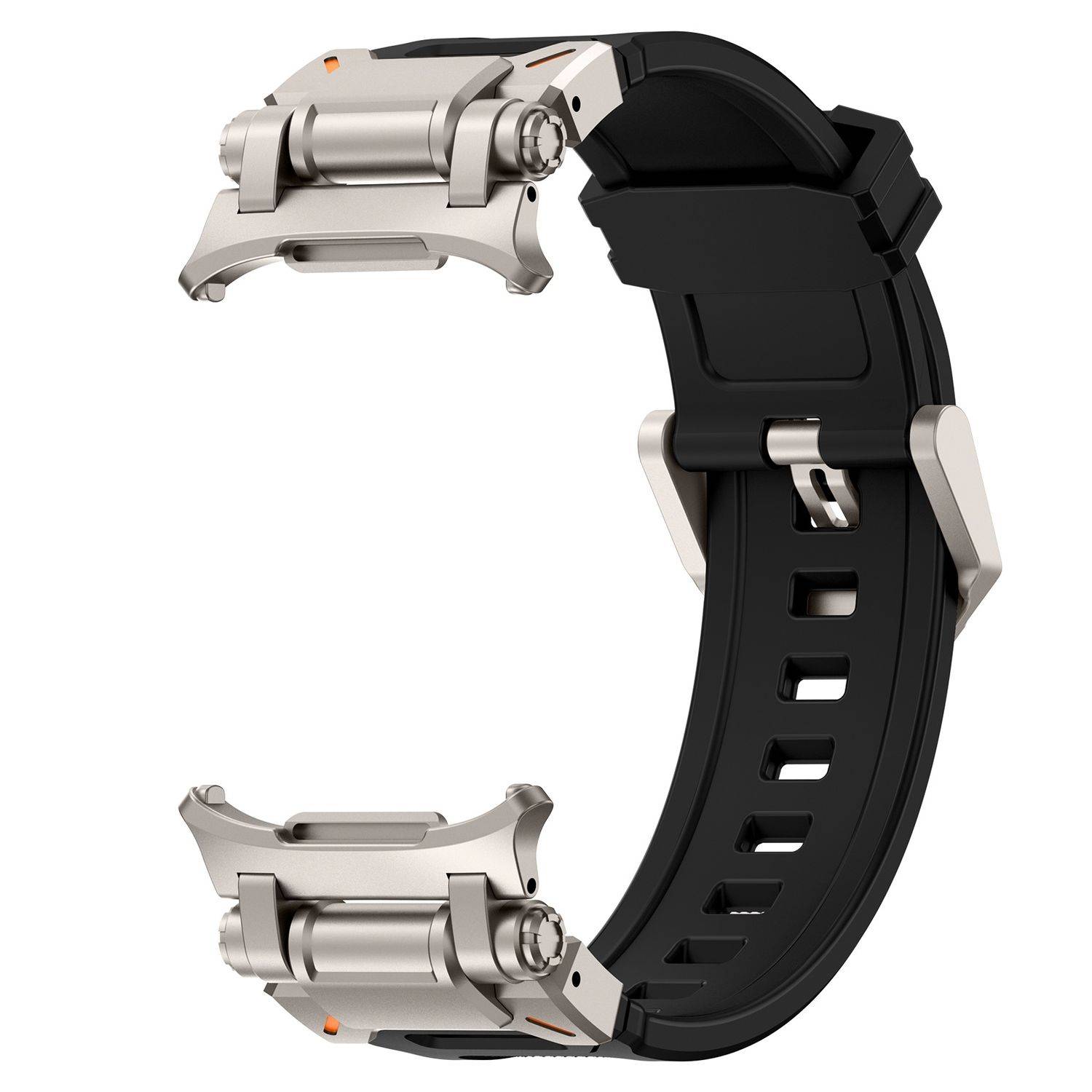 Smartwatch Armband für Samsung Galaxy Watch Ultra 47mm Silikon Titan Verschluss