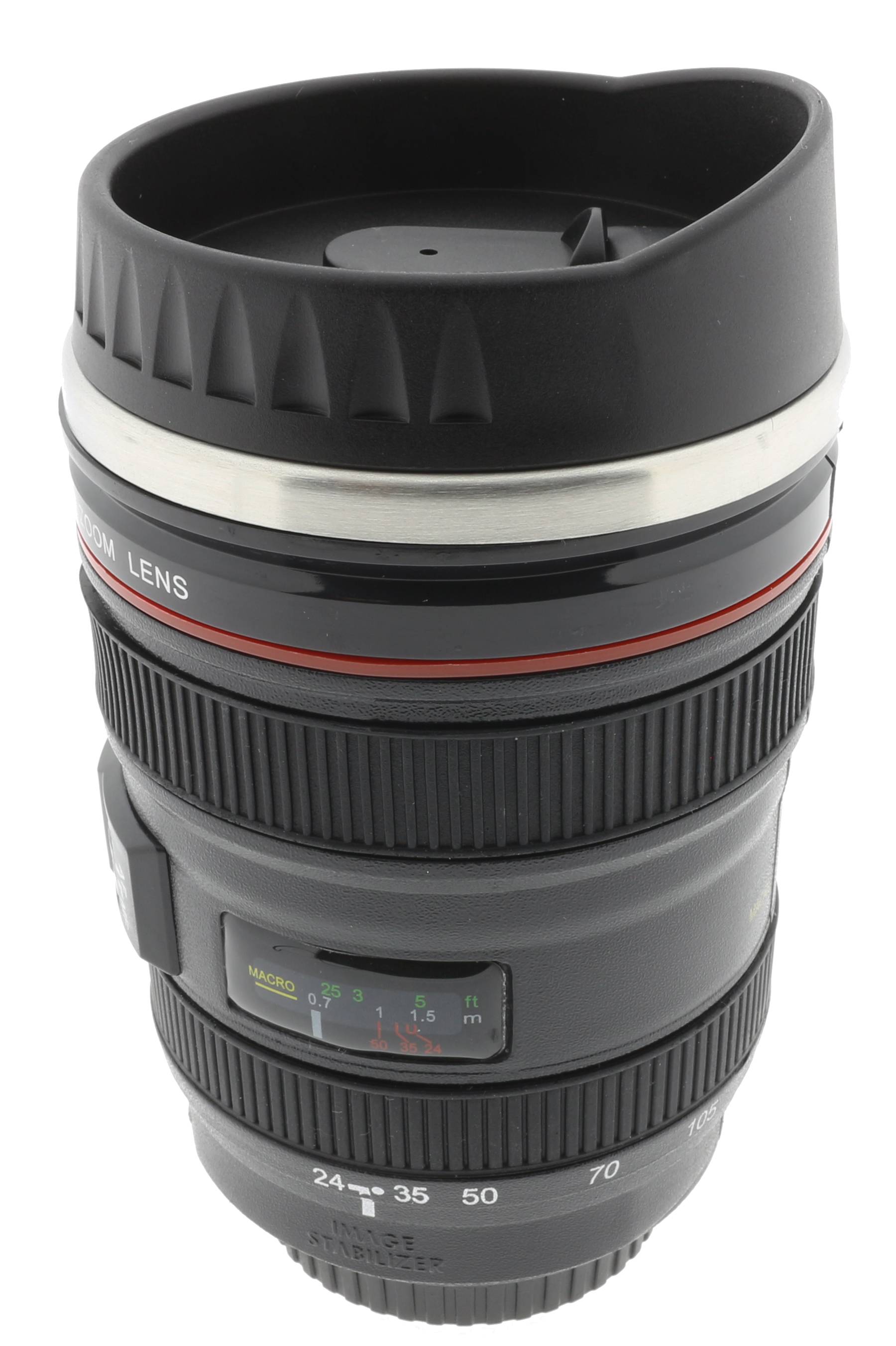 Becher Kameraobjektiv mit Edelstahleinsatz 320ml