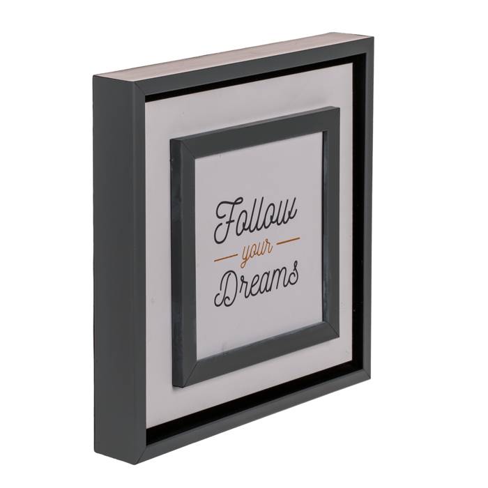 Schild "Follow Your Dreams" aus Holz 20cm