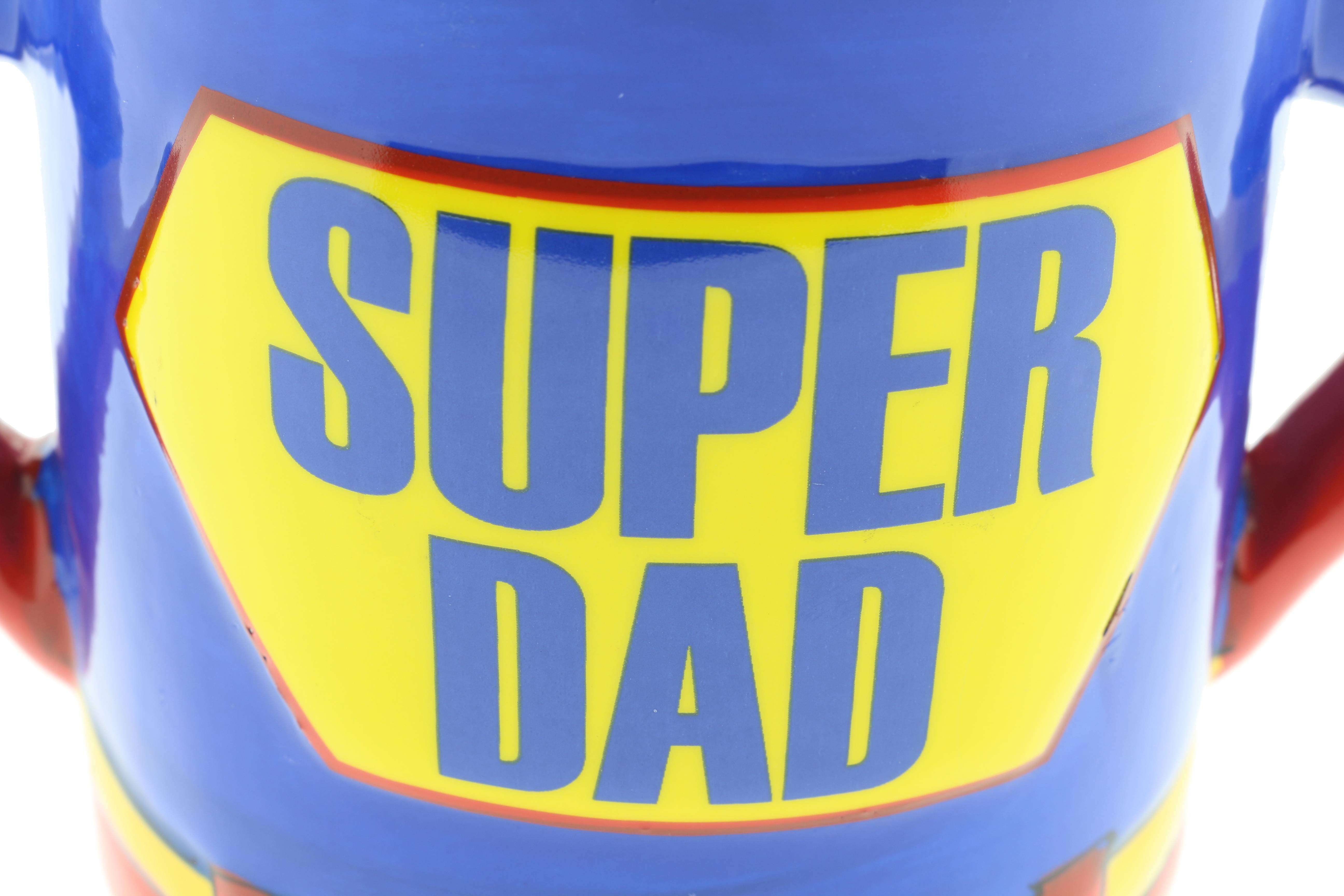 Becher "Super Dad" aus Steingut 500ml