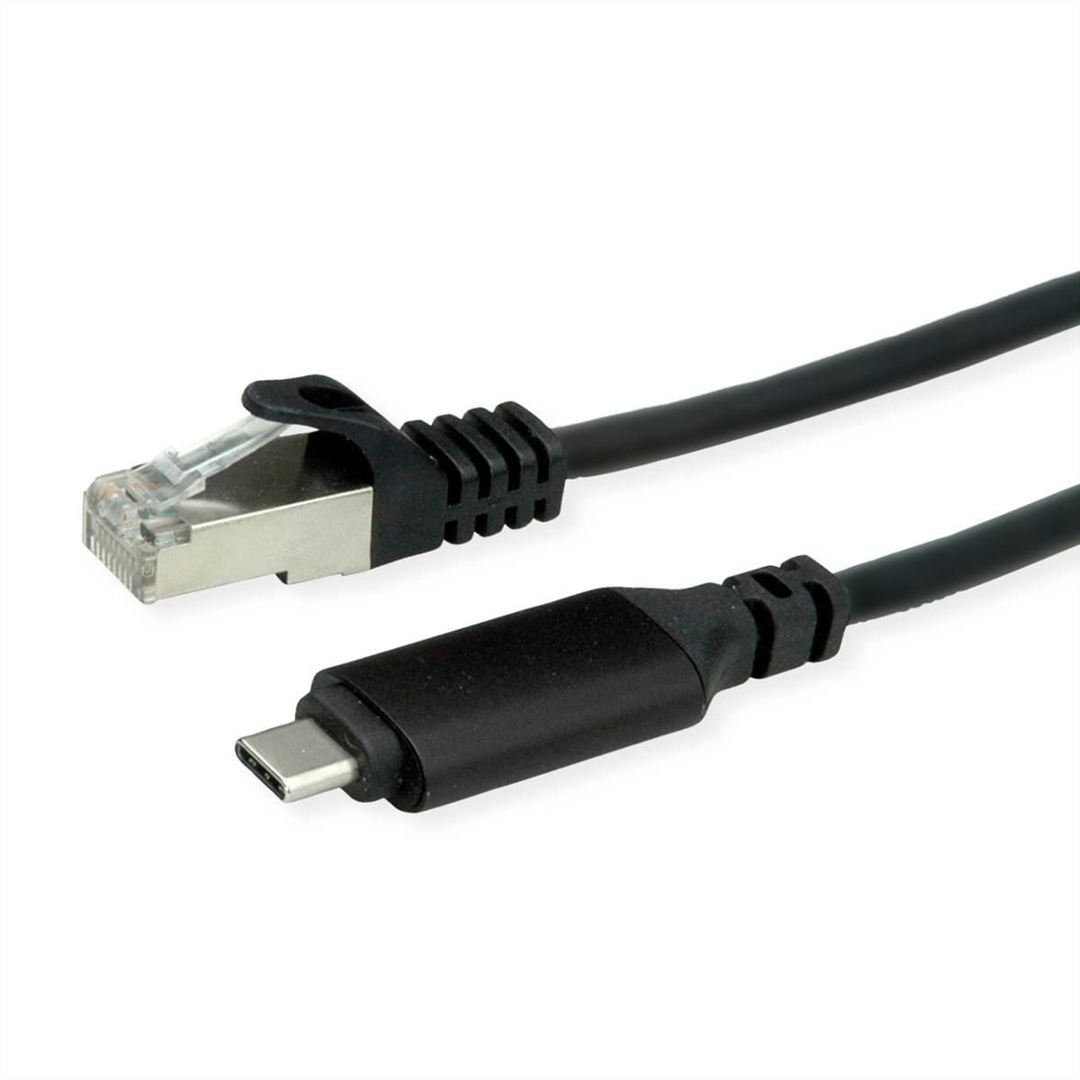 ROLINE - USB3.2 Adapterkabel USB C - RJ45 ST/ST 1.5 - Digital/Daten - Netzwerk