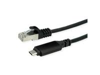 ROLINE - USB3.2 Adapterkabel USB C - RJ45 ST/ST 1.5 - Digital/Daten - Netzwerk