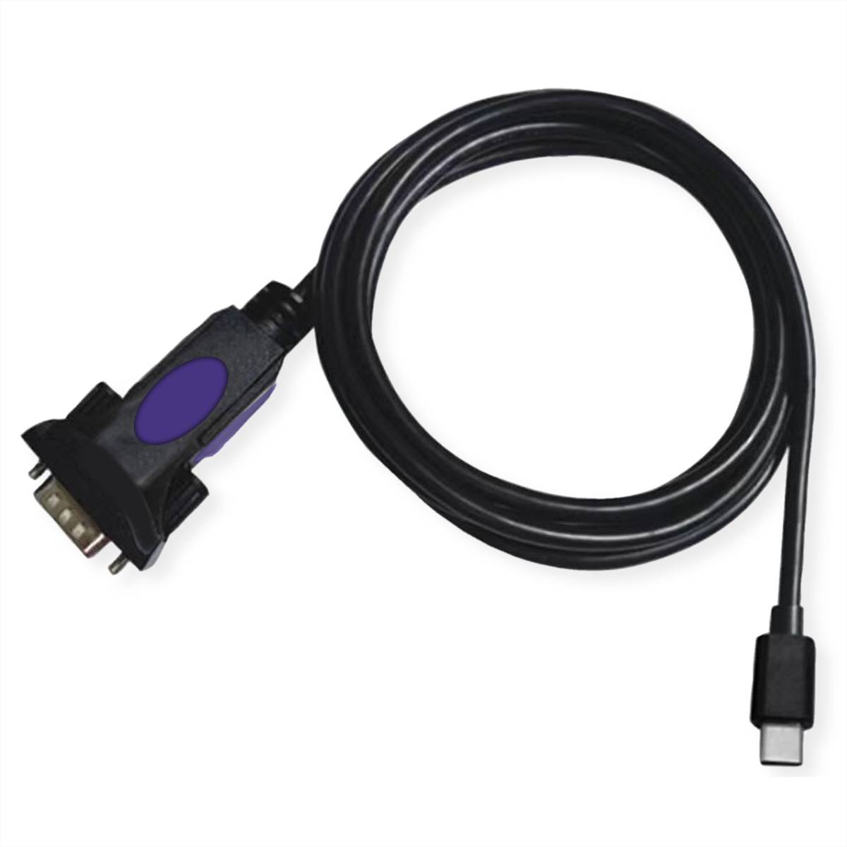 ROLINE Konverter-Kabel USB-C - seriell, FTDI Chipset, 1,8 m