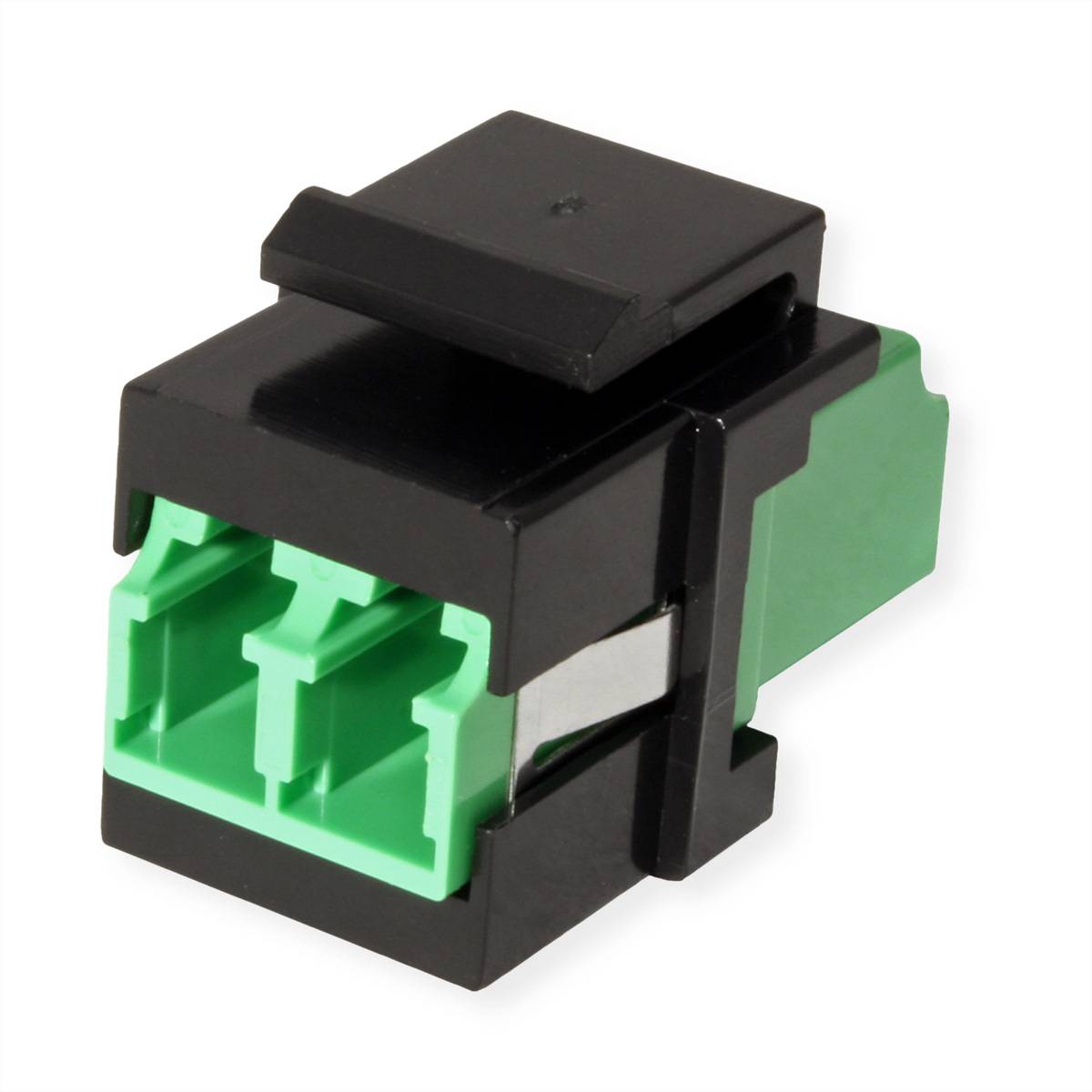 ROLINE Keystone LWL-Adapter LC/LC Duplex, Single Mode, OS2, APC