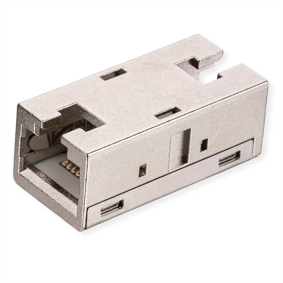 ROLINE RJ-45 Kupplung geschirmt, Cat.6A (Class EA), Metallgehäuse