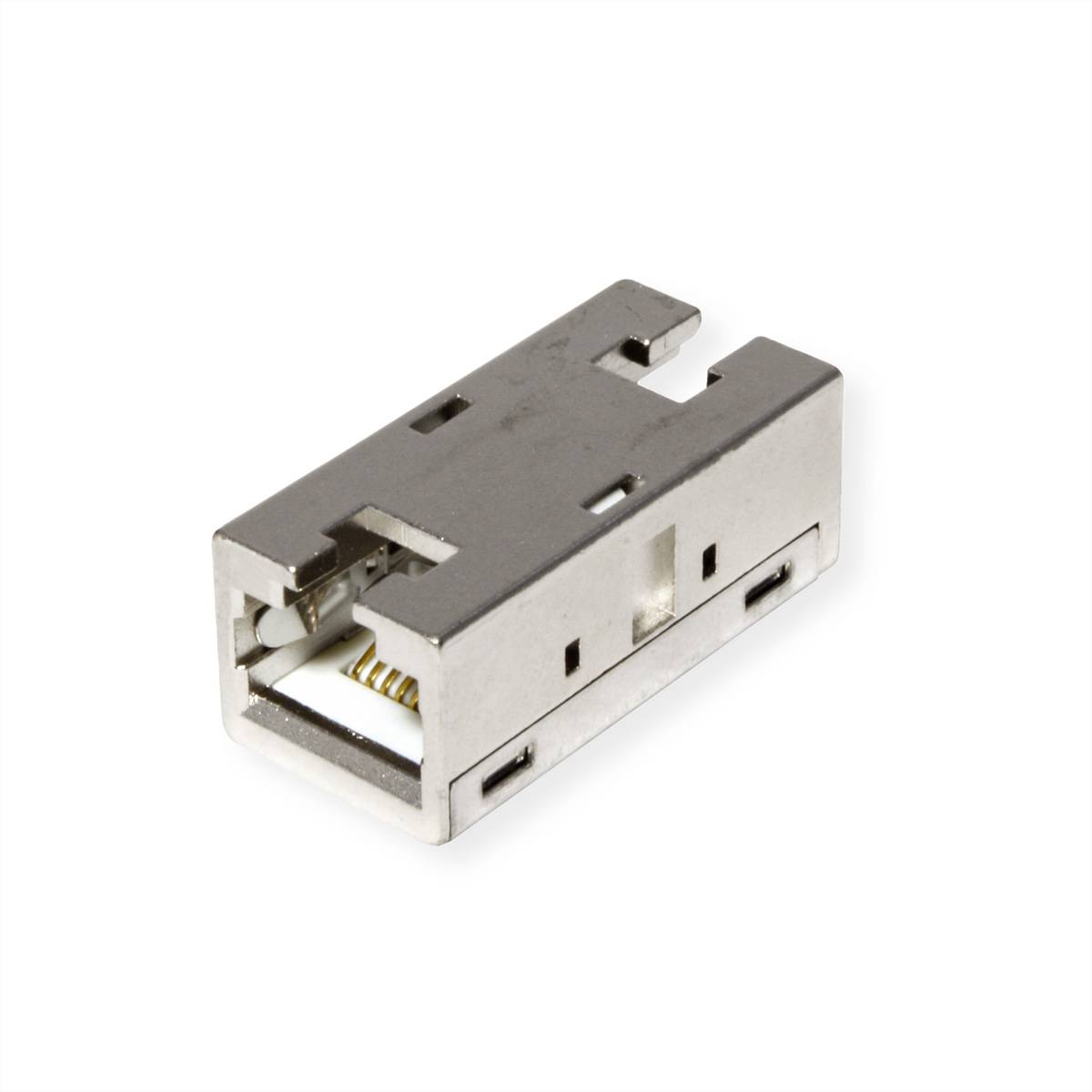 ROLINE RJ-45 Kupplung geschirmt, Cat.6A (Class EA), Metallgehäuse