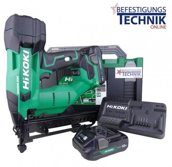 Hikoki Akku Klammergerät N1804DAWXZ 12-40mm 2x2,0Ah Akkus für Klammern Prebena E ES KL-12 KL-17