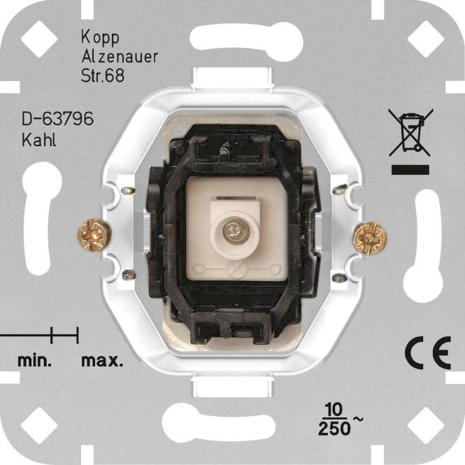 KOPP UP Taster 5047.0000.0 1 Wechsler mit N-Klemme Install.Baumaterial Schaltermat/Geb.Steu Schalter