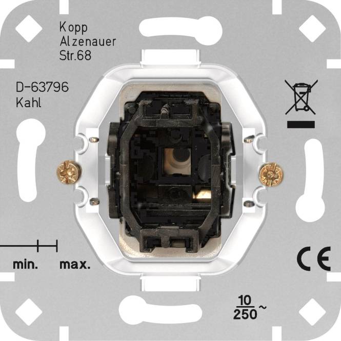 KOPP UP Taster 5044.0000.1 1 Wechsler Install.Baumaterial Schaltermat/Geb.Steu Schalter Steckdosenm