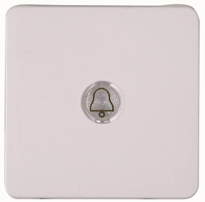 Kopp Flächenwippe m.Linse 330313009 HK02 Symbol Glocke arktis-weiß Install.Baumaterial Schalter