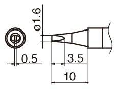 Lötspitze Format 1.6D