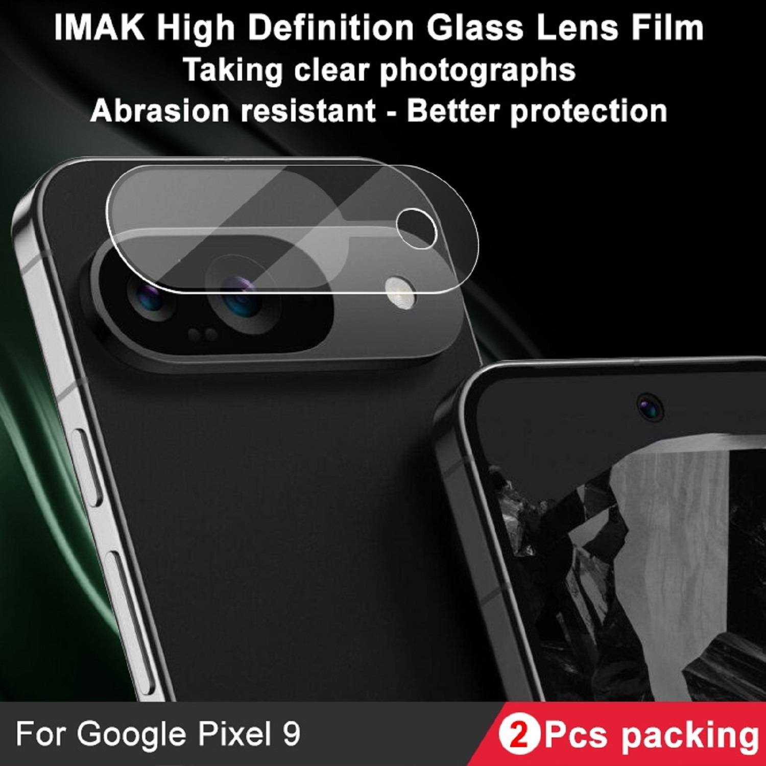 5x 9H Kameraglas für Google Pixel 9 HD KLAR echtes Tempered Glass Panzerfolie Panzerglas Displayschutz Schutzglas Schutzfolie Screen-Protecto
