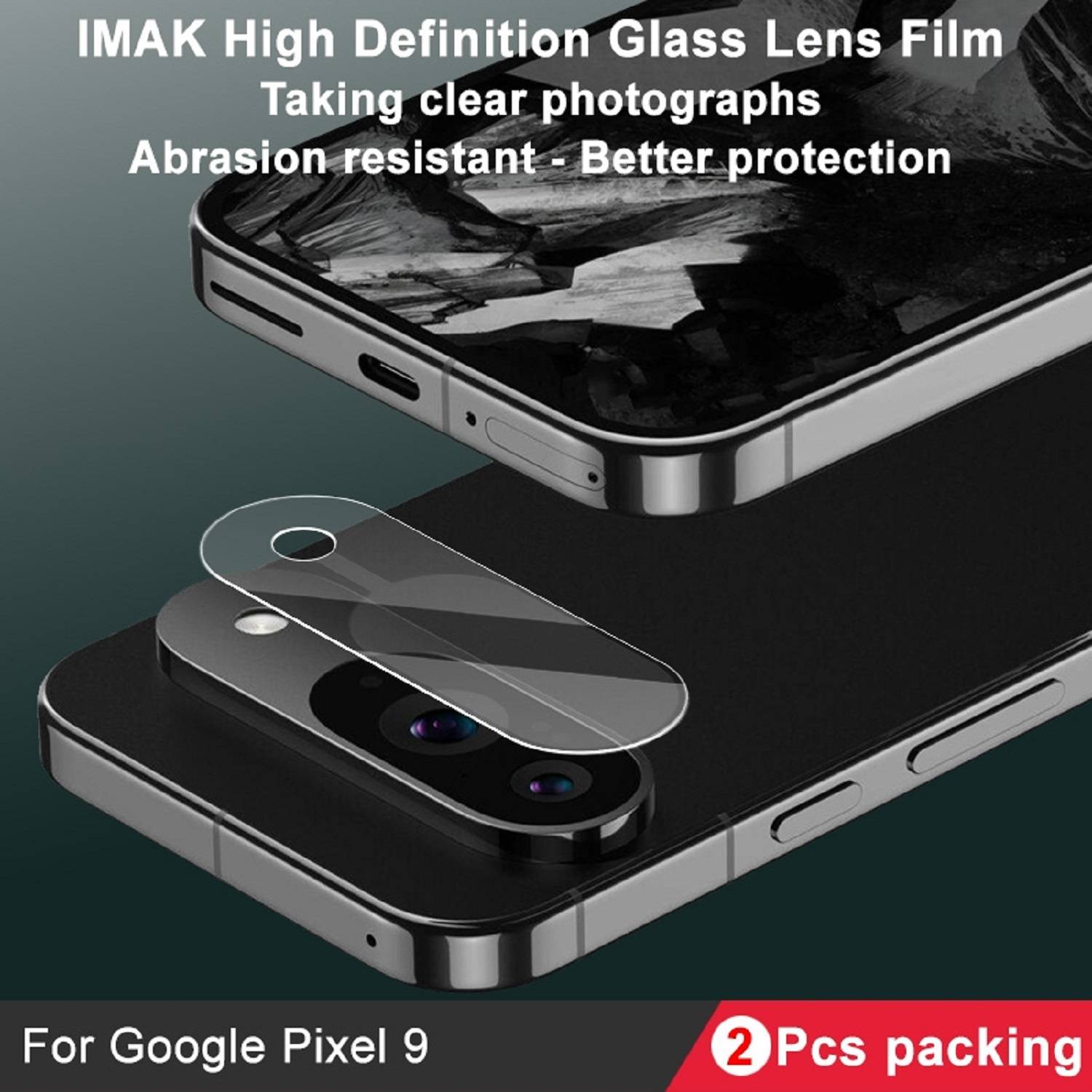 5x 9H Kameraglas für Google Pixel 9 HD KLAR echtes Tempered Glass Panzerfolie Panzerglas Displayschutz Schutzglas Schutzfolie Screen-Protecto