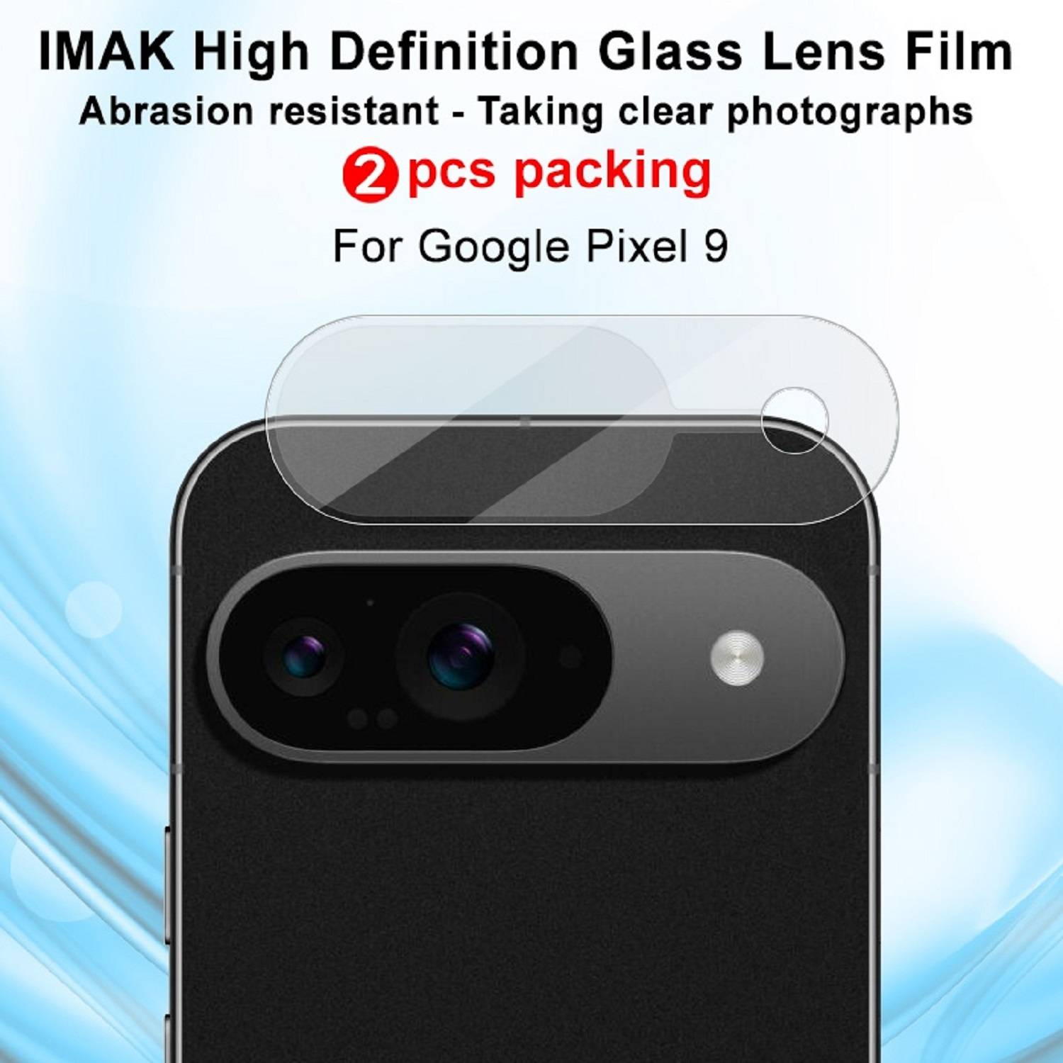 6x 9H Kameraglas für Google Pixel 9 HD KLAR echtes Tempered Glass Panzerfolie Panzerglas Displayschutz Schutzglas Schutzfolie Screen-Protecto