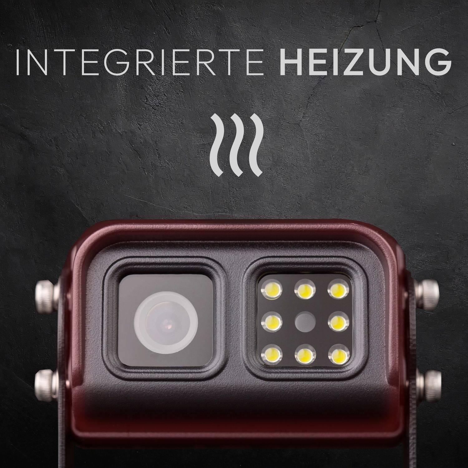 VSG24 7" Rückfahrkamera Set VISION AI PRO | 1080P HD Kamera mit Personenerkennung und akustischer Abstandswarnung