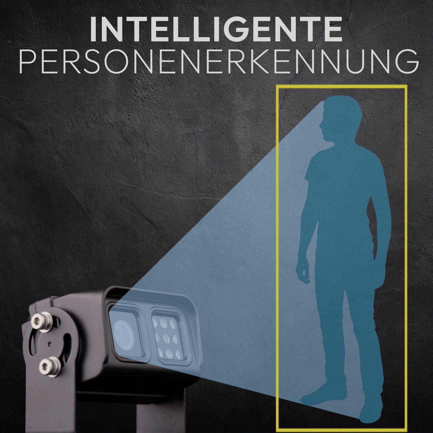 VSG24 7" Rückfahrkamera Set VISION AI PRO | 1080P HD Kamera mit Personenerkennung und akustischer Abstandswarnung