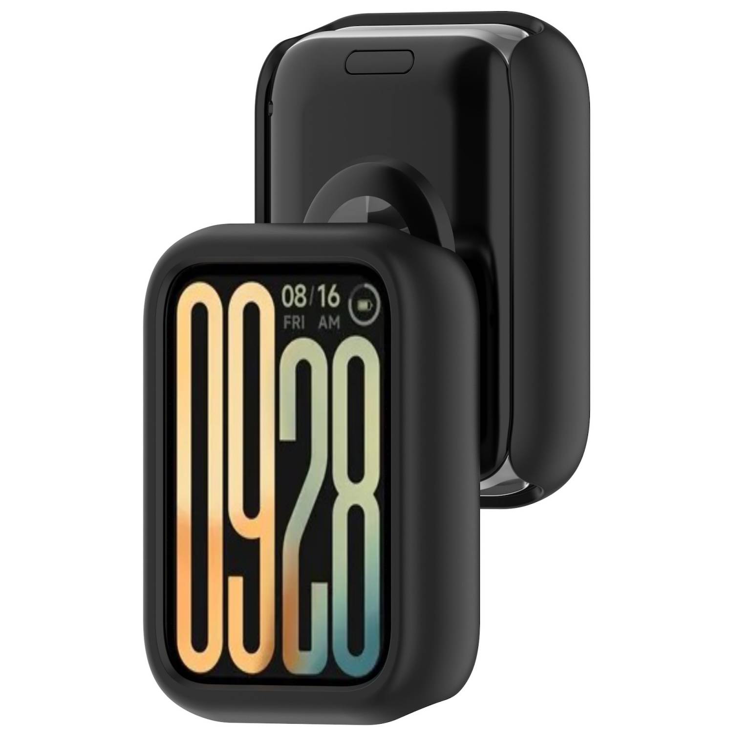 Für Xiaomi Smart Band 9 Pro Kunststoff Schutz Hülle Case Gehäuse Design Schwarz