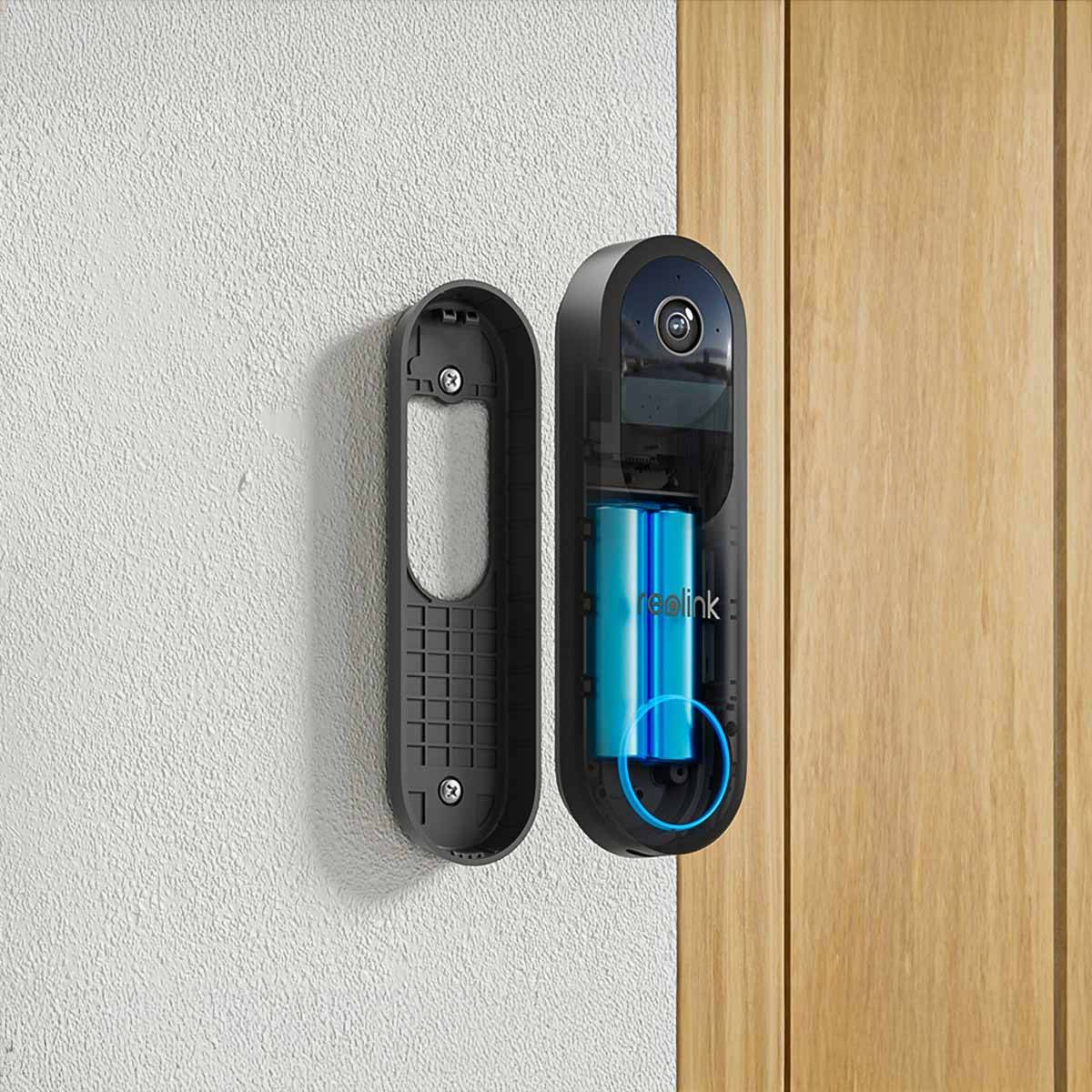 REOLINK Türklingel mit Kamera D340B, ink. 64GB SD-Karte, außen, schwarz