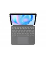 Logitech Combo Touch Tastatur und Foliohülle mit Trackpad hintergrundbeleuchtet Apple Smart connector QWERTY GB Oxford Gray für 13-inch iPad Air M2