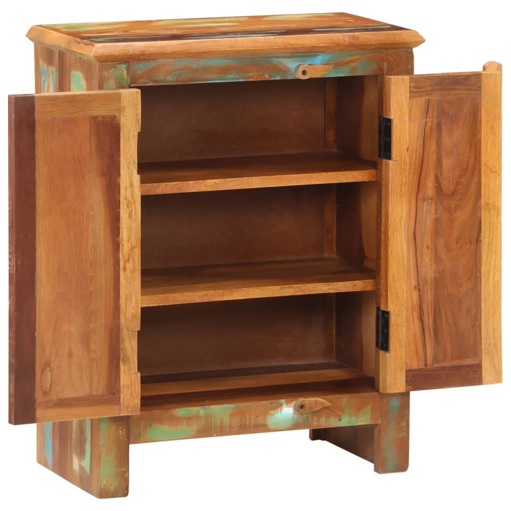 vidaXL Sideboard mit 2 Türen 55x30x70 cm Altholz Massiv
