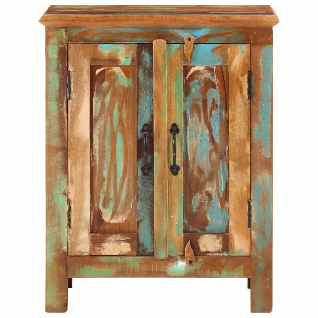 vidaXL Sideboard mit 2 Türen 55x30x70 cm Altholz Massiv