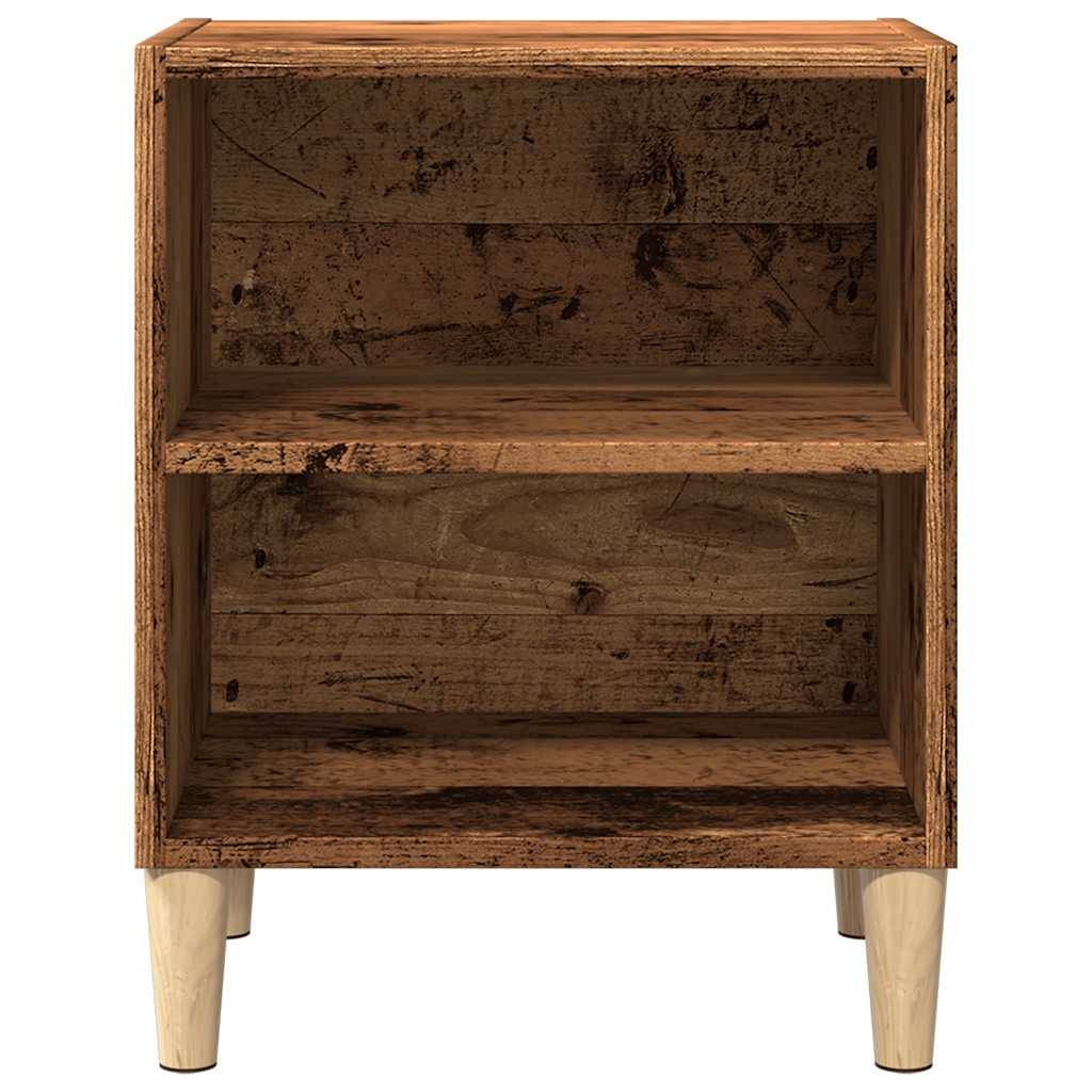 vidaXL Nachttische 2 Stk. Altholz-Optik 40x30x50 cm Holzwerkstoff