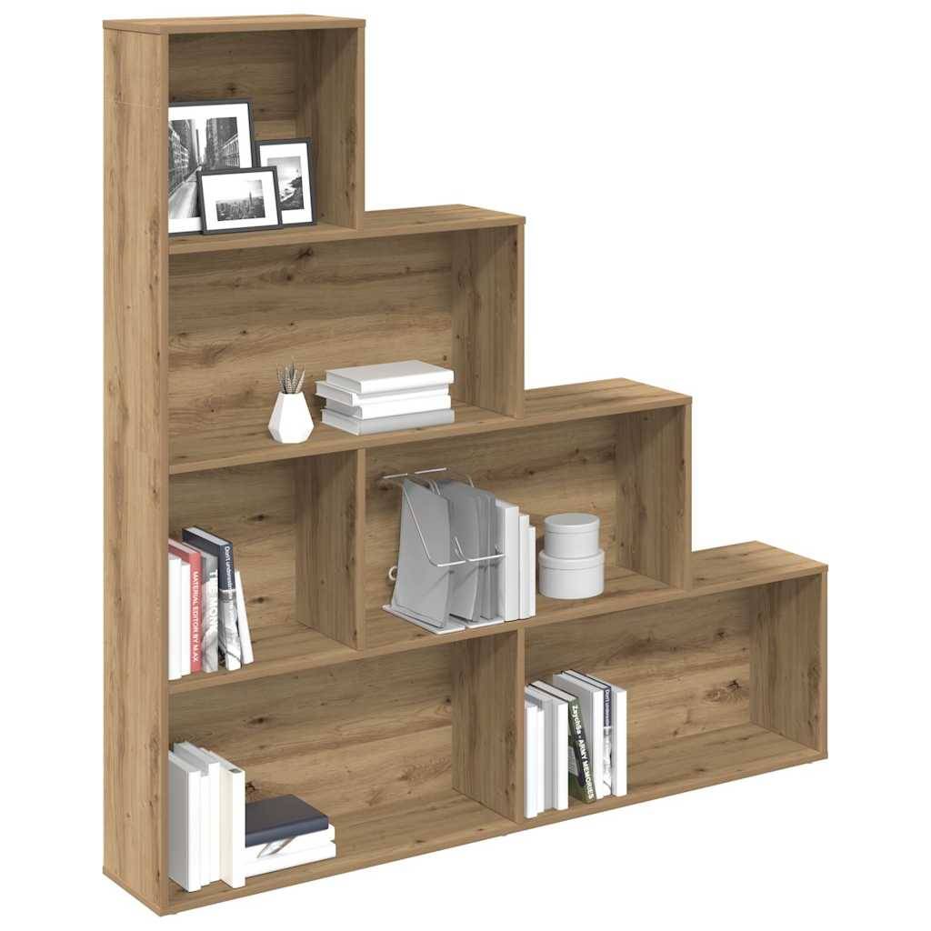 vidaXL Bücherregal Artisan-Eiche 157x24x160 cm Holzwerkstoff