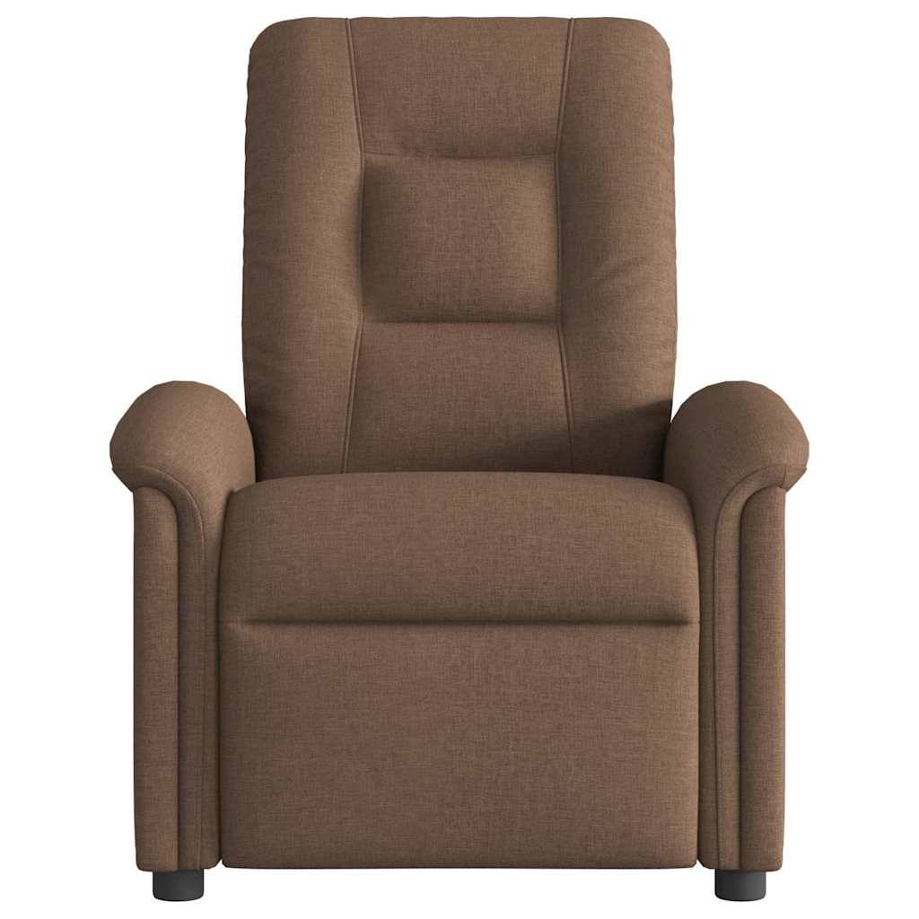 vidaXL Massagesessel Braun Stoff