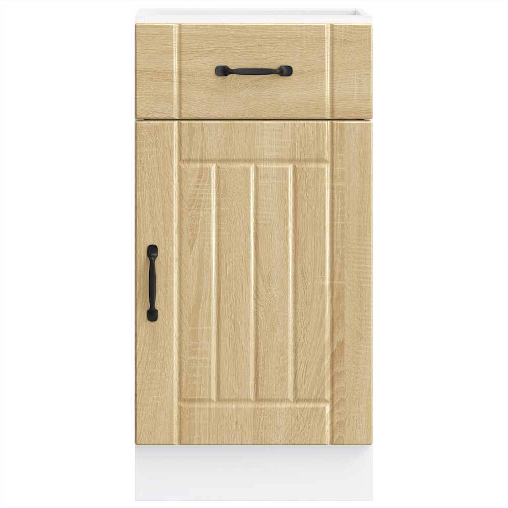 vidaXL Küchen-Unterschrank Lucca Sonoma-Eiche Holzwerkstoff