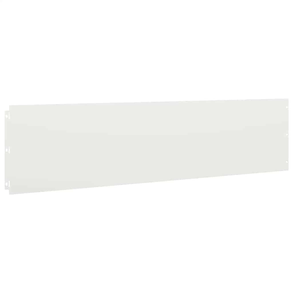 vidaXL Rasenkanten 10 Stk. Weiß 25x103 cm Kaltgewalzter Stahl