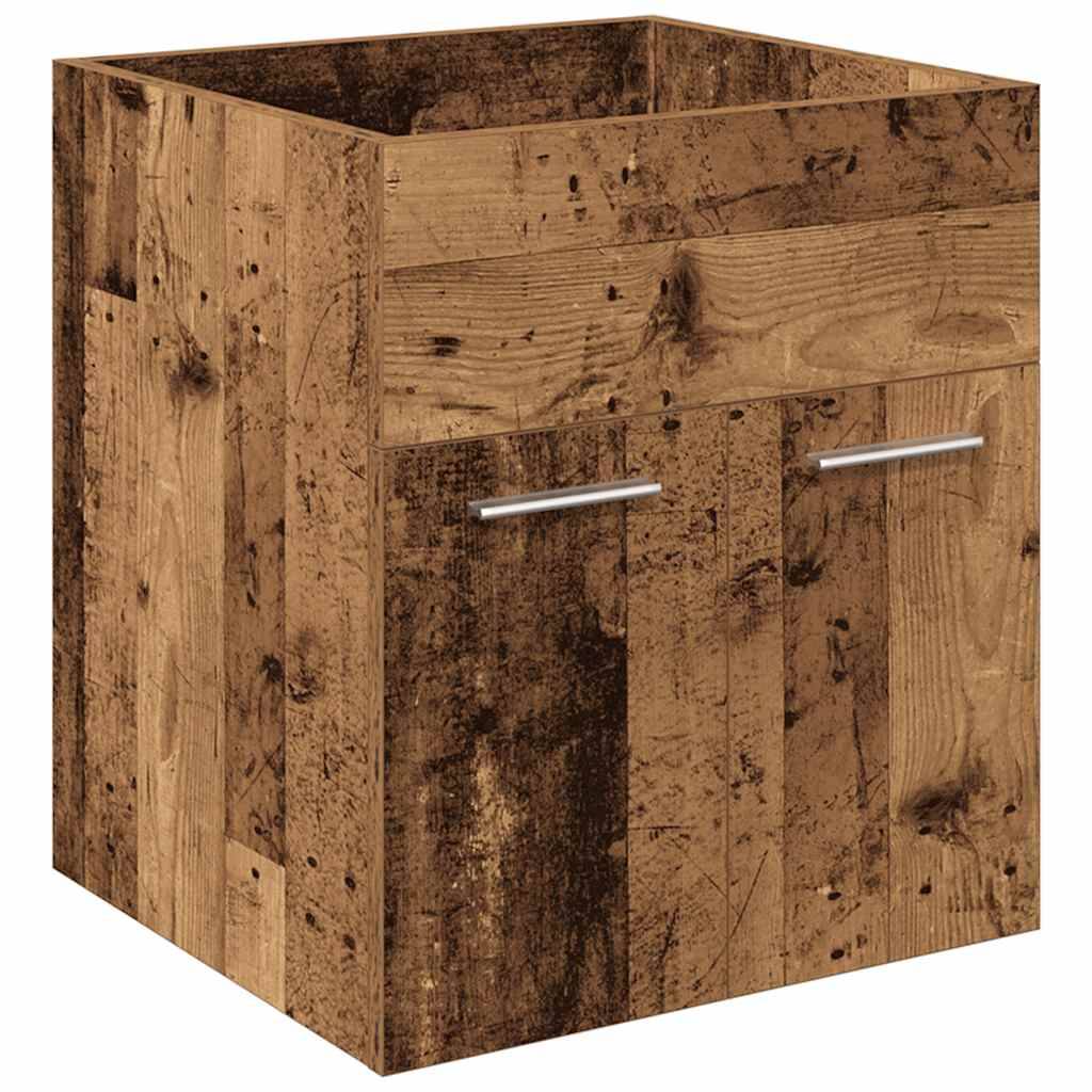 vidaXL Waschbeckenunterschrank mit Einbaubecken und Wasserhahn