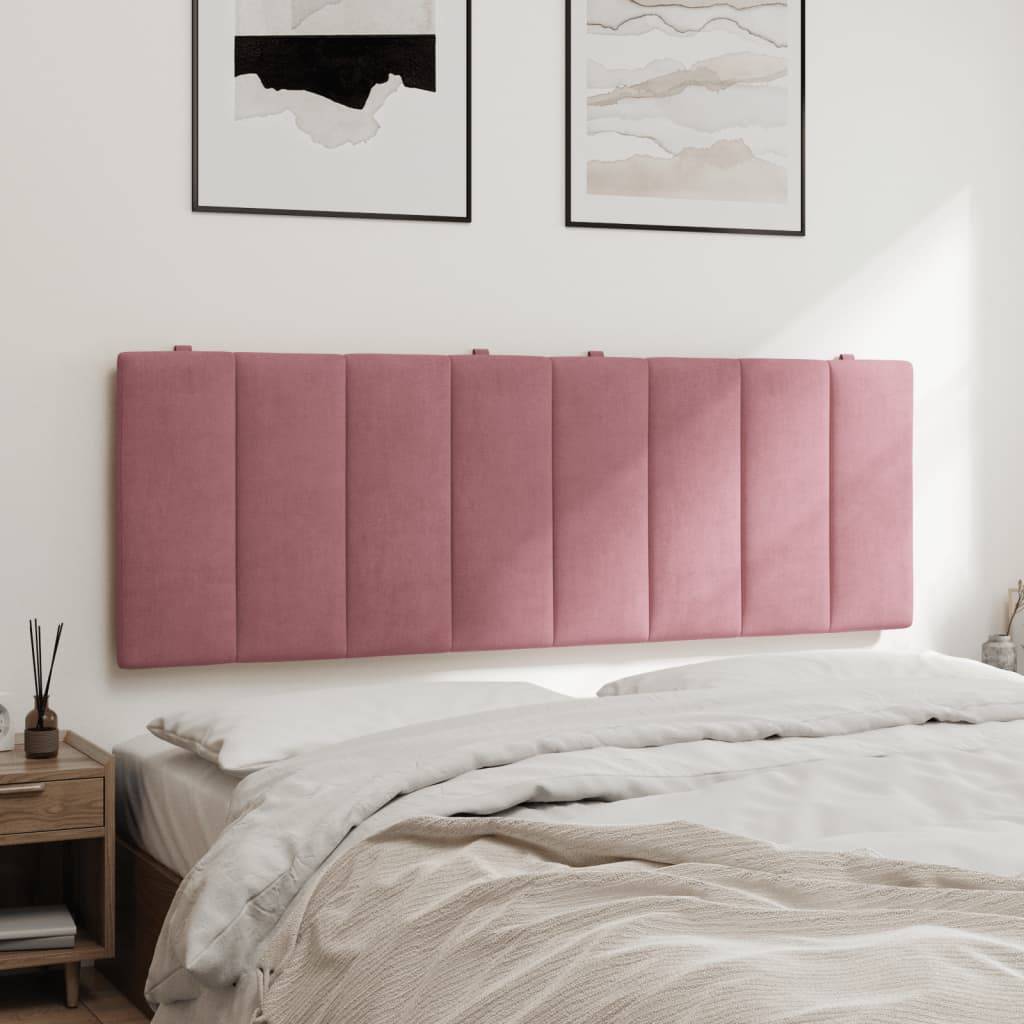 vidaXL Kopfteil-Kissen "Hanko" Rosa 140 cm Samt