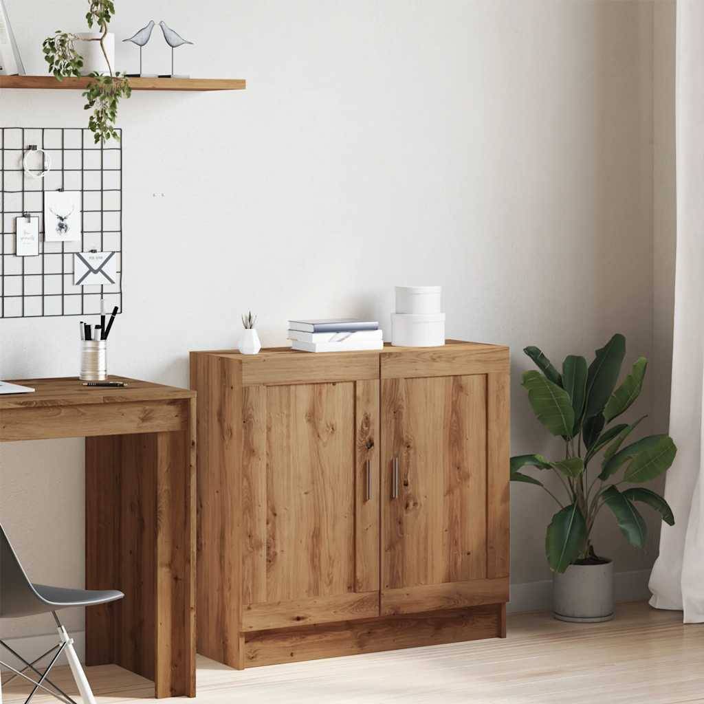 vidaXL Bücherschrank Artisan-Eiche 82,5x30,5x80 cm Holzwerkstoff