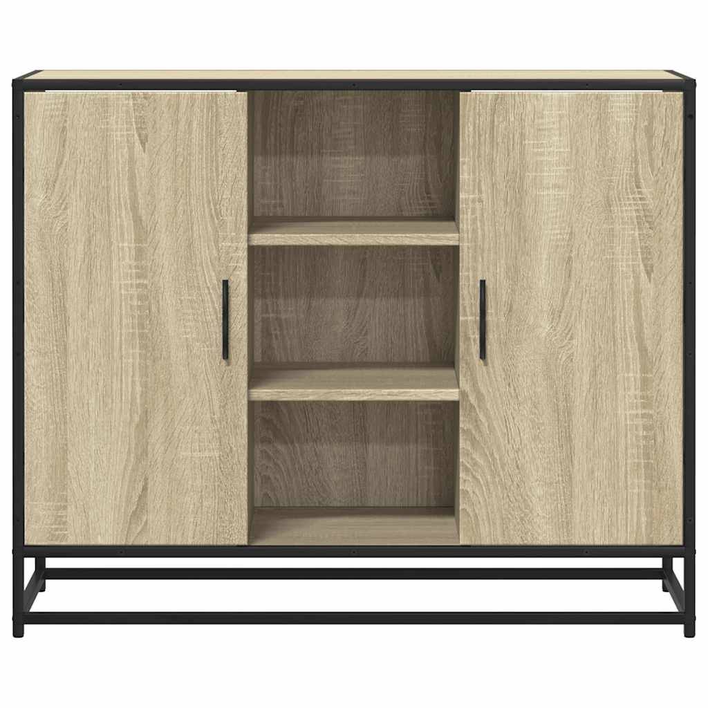 vidaXL Sideboard Sonoma-Eiche 92x35x76 cm Holzwerkstoff