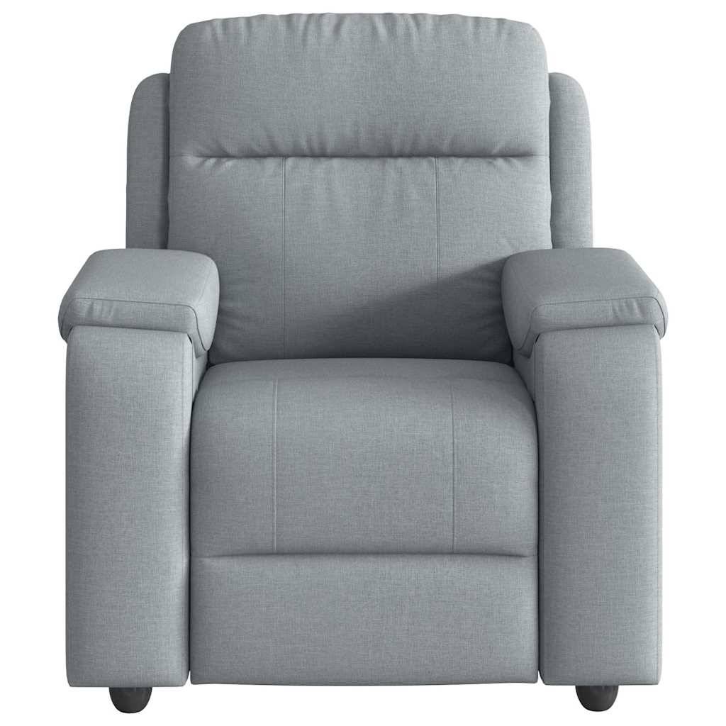 vidaXL Relaxsessel Hellgrau Stoff