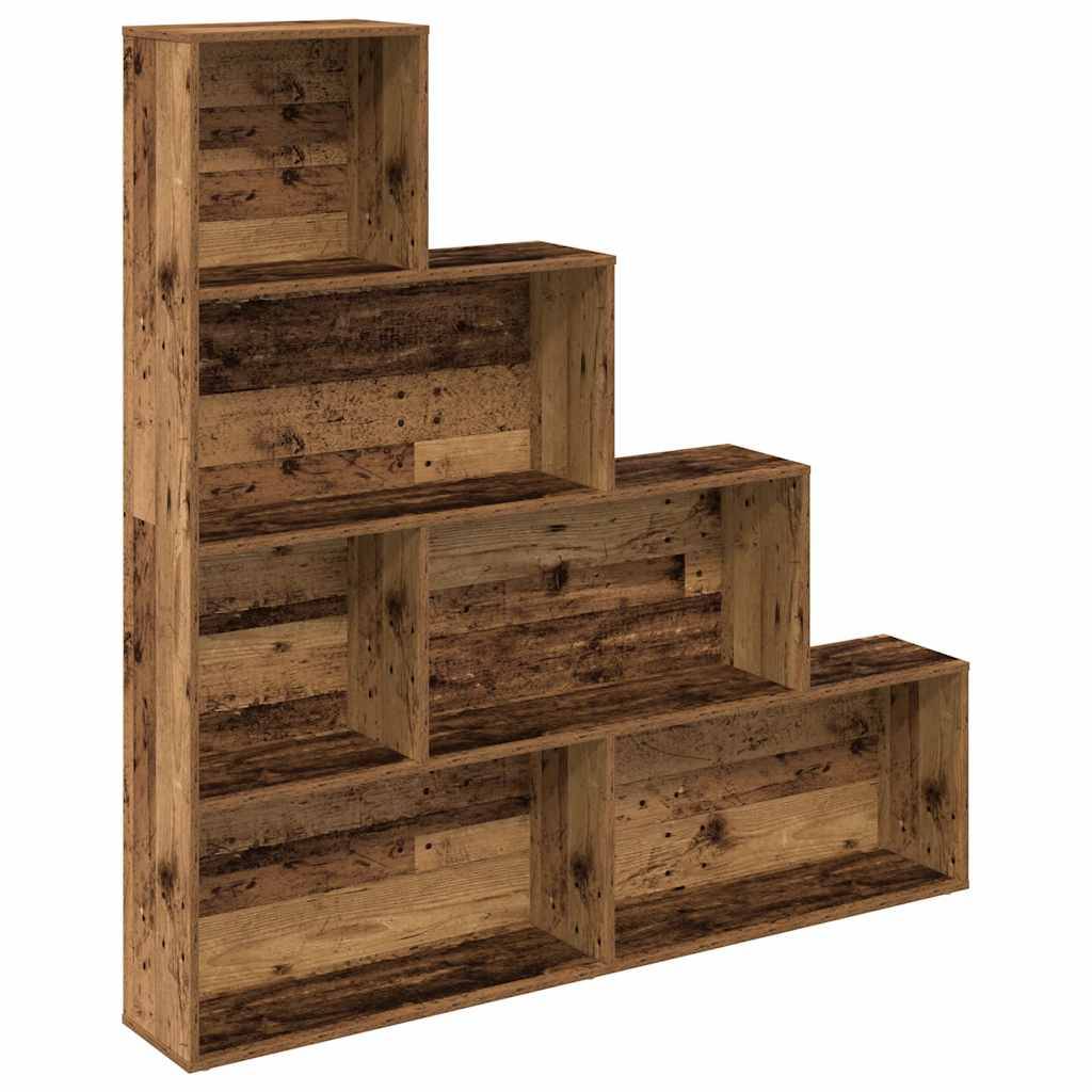 vidaXL Bücherregal Altholz-Optik 157x24x160 cm Holzwerkstoff