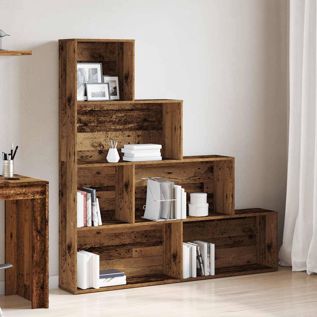 vidaXL Bücherregal Altholz-Optik 157x24x160 cm Holzwerkstoff