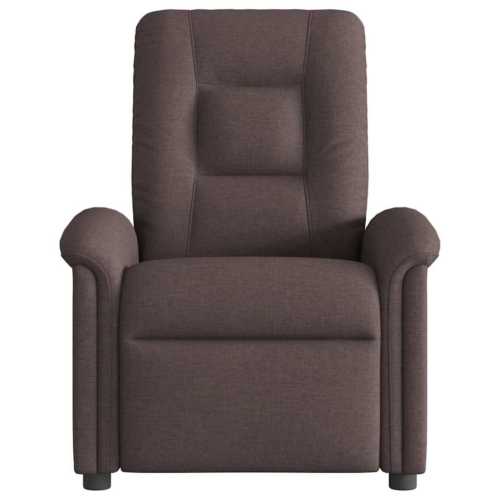 vidaXL Massagesessel Dunkelbraun Stoff
