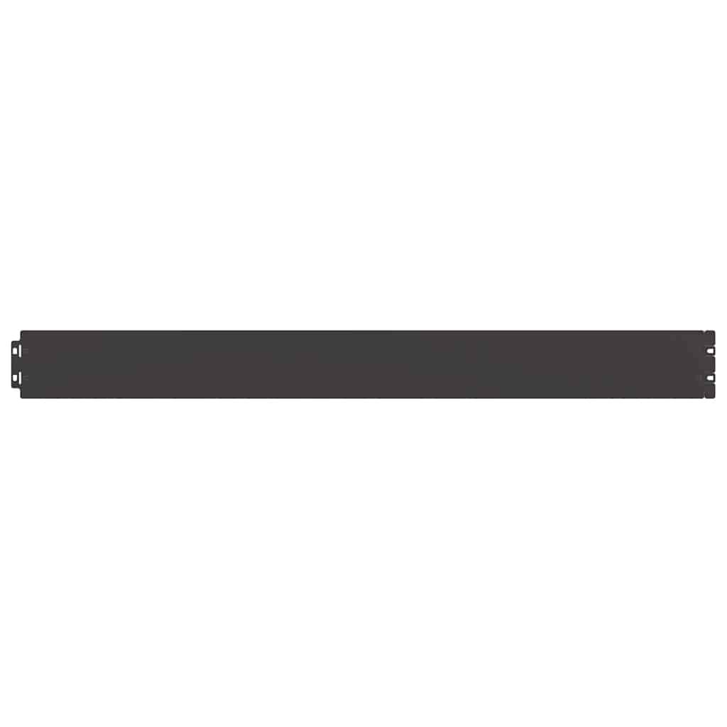 vidaXL Rasenkanten 10 Stk. Schwarz 10x103 cm Kaltgewalzter Stahl