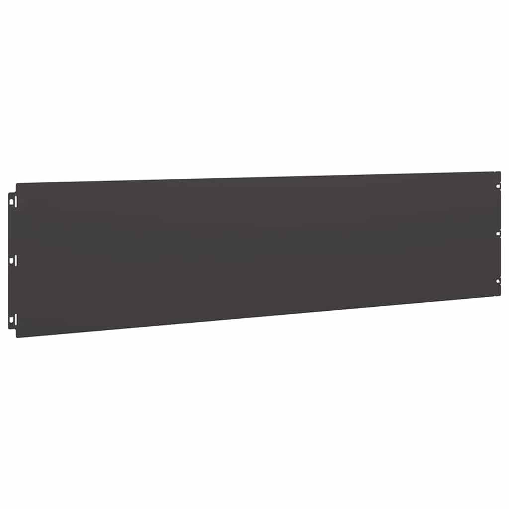 vidaXL Rasenkanten 10 Stk. Schwarz 25x103 cm Kaltgewalzter Stahl