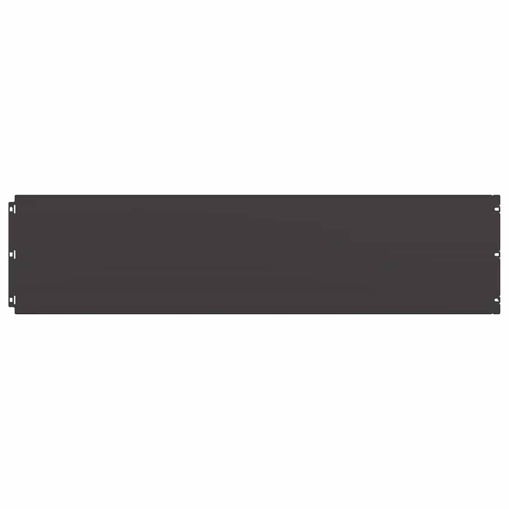 vidaXL Rasenkanten 20 Stk. Schwarz 25x103 cm Kaltgewalzter Stahl