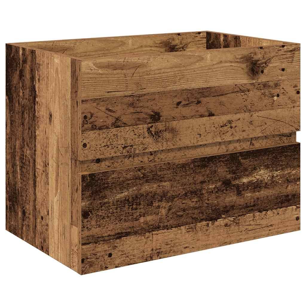 vidaXL Waschbeckenunterschrank mit Einbaubecken und Wasserhahn