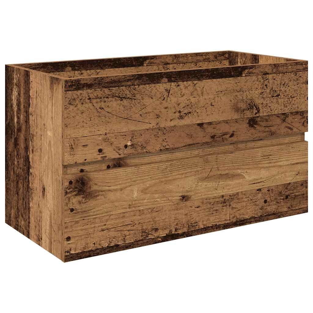 vidaXL Waschbeckenunterschrank mit Einbaubecken und Wasserhahn