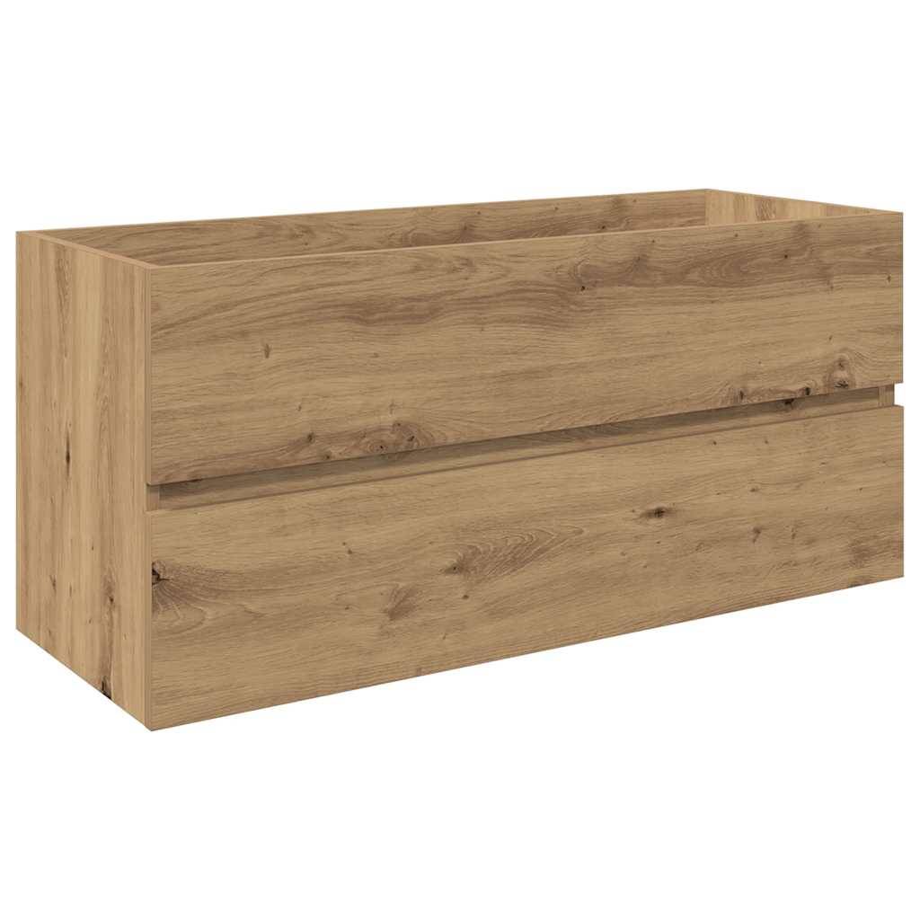 vidaXL Waschbeckenunterschrank mit Einbaubecken und Wasserhahn