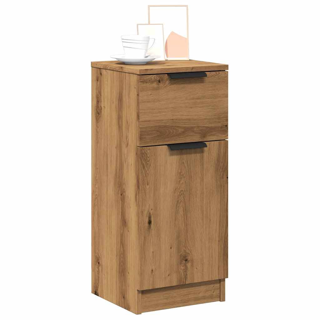 vidaXL Sideboards 2 Stk. Artisan-Eiche 30x30x70 cm Holzwerkstoff