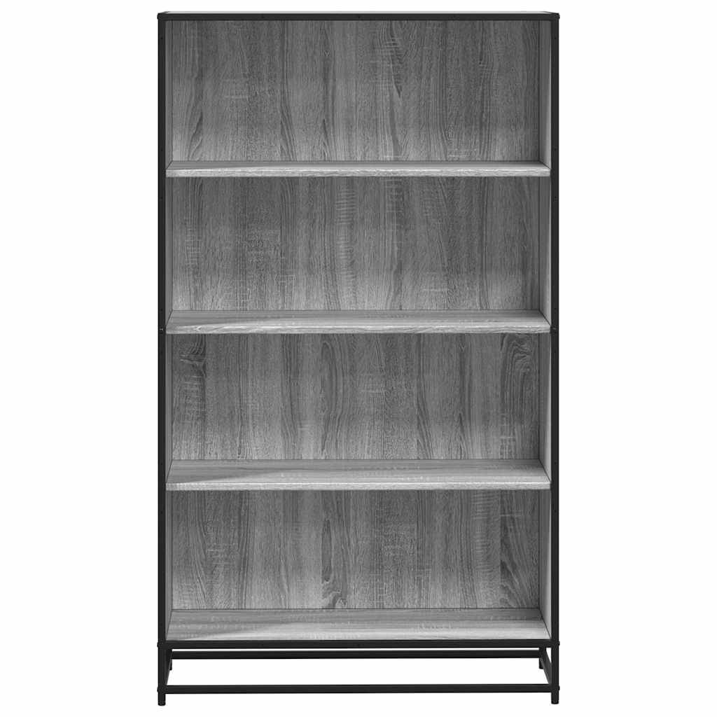 vidaXL Bücherregal Grau Sonoma 80,5x35x139 cm Holzwerkstoff