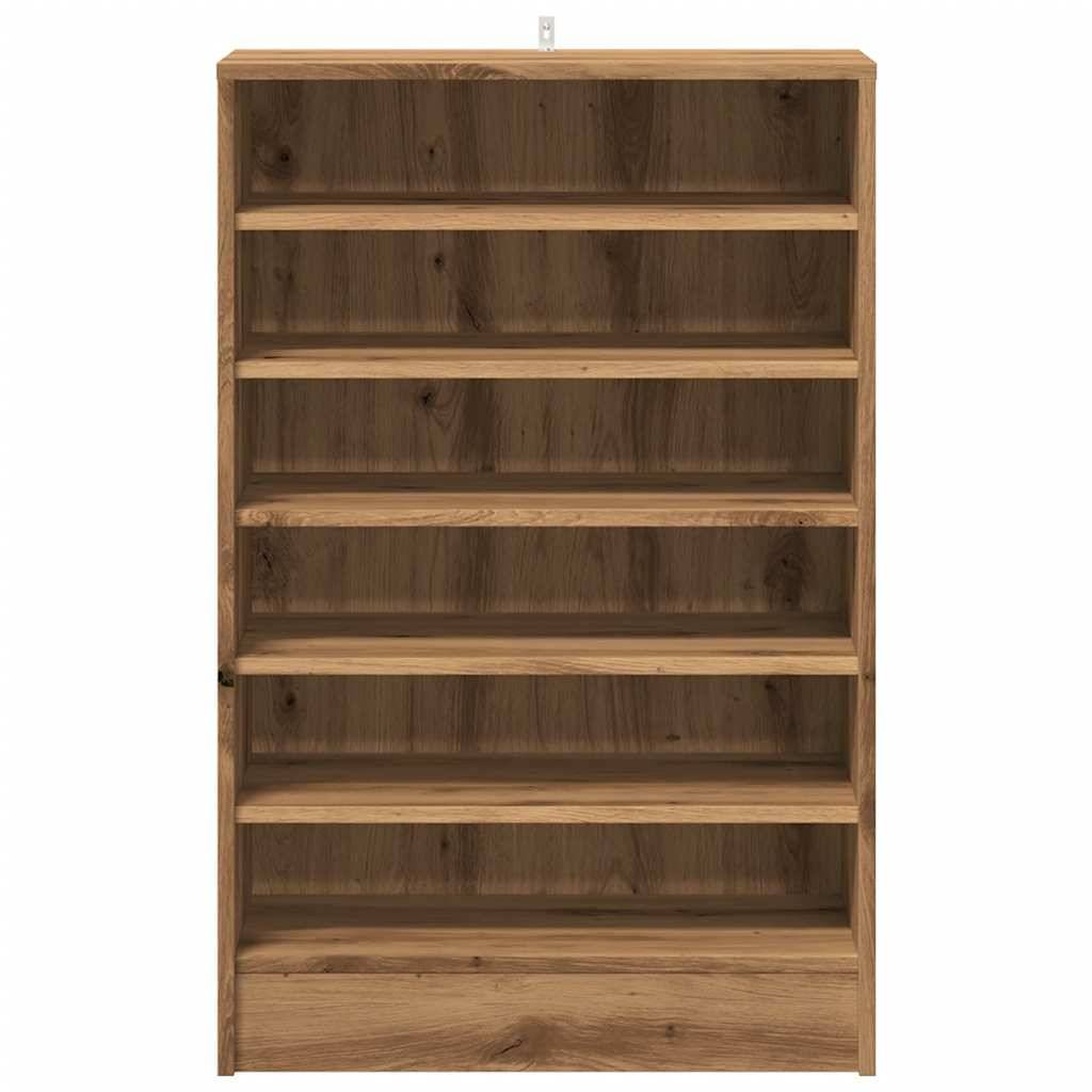 vidaXL Schuhschrank Artisan-Eiche 60x35x92 cm Holzwerkstoff